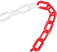 Heavy Du Chaîne Ber en plastique avec S Hoo Rouge et Blanc Chaîne de sécurité pour parking construire des allées et une liaison appropriée et résistante aux intempéries