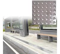 Heavy-Du Dalles tactiles pour déficience visuelle - Marqueurs de chemin antidérapants pour intérieur/extérieur - 40 x 40 cm / 15.7x15.7in - 1 pièce