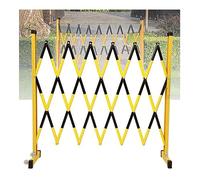 Heavy-Du Exteble Barrière rétractable pliable pour la circulation routière, garde-corps ciseaux pour chantiers de construction et installation facile