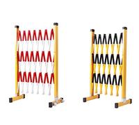 Heavy-Du FRP Ilated Safe Bcade - Clôture pliante avec roulettes pour contrôle de la circulation, idéale pour les statistiques de métro/bus (taille : 200 x 120 cm)