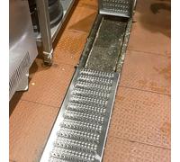 Heavy Du Grilles de drainage en acier inoxydable - Couvercles de drainage pour les canalisations d'égout extérieures et les applications de cour - Résistantes à la rouille et faciles à installer