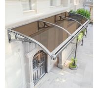 Heavy Du Impact Resint Safe Auvent pour portes - Capacité de charge de 150 kg, alliage d'aluminium, auto-extinguible, antidérapant, parfait pour les espaces extérieurs owy
