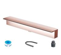 Heavy Du Kit de cascade en acier inoxydable avec accessoires pour fontaine de piscine, fontaine d'eau pour terrasse et patio extérieur