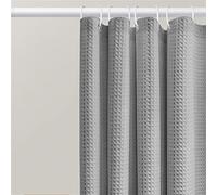 Heavy Du Mold Resint Bain en polyester hydrofuge Lavable Motif gaufré Gris clair 200 x 240 cm - Idéal pour la décoration de la salle de bain