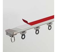 Heavy-Du Rail et raccords pour plafond ou mur de 1,5 à 12 m - Support adhésif polyvalent pour chambre à coucher, bureau, hôpital, solution d'intimité