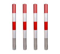 Heavy Du Steel Safe Lot de 4 poteaux de stationnement réfléchissants pour rues et par 100,1 x 11,4 cm Idéal pour les autoroutes et les parkings
