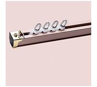 Heavy Du Système de rails en aluminium - Support de plafond/mur pour douche et cloisons de séparation - Barre réglable (3 m) pour salon et chambre à coucher, couleur A