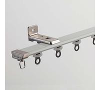 Heavy-Du White ain Système de rails avec fixations 8 m / 26.2ft Tringle de baie vitrée idéale pour chambre à coucher, bureau, hôpital - Polyvalent et