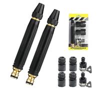 Heavy Duty Adjustable Twist Hose Nozzle Jet Sweeper Nozzle,Jet Nozzle Power Washer for Garden Hose,Powerful Cleaning Spray Evenly, High Pressure Hose Nozzle for Car Washing (2)