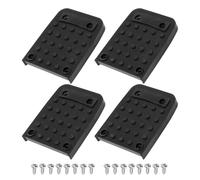 Heavy-Duty Anti Slip Stilt Pads - Non Skid Drywall Stilt Sole Grip, 4 Piece Traction Mat with Mounting Screws for Secure Footing, Rubber Non Slip Pads for Construction Workers Painting Wiring