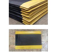 Heavy Duty Anti Static Anti Fatigue Rubber Mat, Shock Absorbing Anti Slip Sponge Mat for Home, Office, Garage, Factory, Workshop, Black, 19,7 x 11,8 in