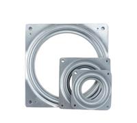 Heavy Duty Bar Stool Swivel Replacement Plaque pivotante en métal, roulement à billes paresseux de 2/3/4/6 pouces, Rotation de 360 degrés, présentoir rotatif libre creux, plaques pivotantes(4inch)