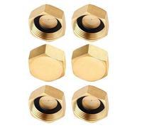 Heavy Duty Brass Threaded Plug 1/2Inch Internal Pipe Cap For Faucet Extensions Plumbing Connection And Leak Prevention Copper Internal Thread Plug Cap