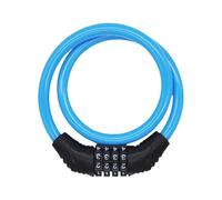Heavy Duty Combination Bike Lock - Anti-Theft Cable Chain Lock | Bicycle Security Locks with 4-Digit Resettable Code | Weatherproof Steel Alloy for Adult Teens Youth, Commuting School Travel Outdoor