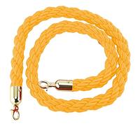Heavy-Duty Crowd Control Queue Line Barrier,Restaurants Wedding Hemp Twisted Stanchion Rope, for Hotel Celebration, 2 3 5 7 10 Ft Long(Yellow,2.7m/9ft/106inch)