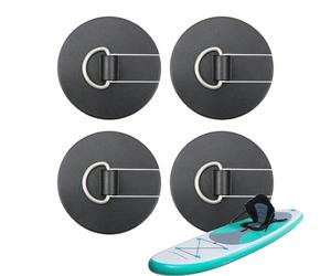 Heavy Duty D Rings, Paddleboard Attachment Straps, 3.5x3 Inches Mounting Plate with Waterproof Build, Marine Hook Hardware, Kayak Deck Tie with Secure Lock, Paddleboard Gear for Touring and Travel