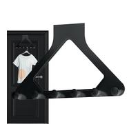 Heavy Duty Door Hooks, Space Saving Over Door Rack, 6 Hook Metal Hanger with No Drill Fit, Rustproof Steel Storage Holder, Modern Slim Design Organizer, Home Closet Bathroom and Daily Uses