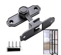 Heavy Duty Door Latch, Sliding Barn Gate Lock, 3.15x2.56x0.16 Inches Hook with Screws Included, Security Bolt Lock, Screen Door Latch with Sturdy Build, Gate Latches for Barn Garage