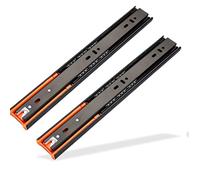 Heavy Duty Drawer Slides 300mm 350mm 400mm Ball Bearing Runners Metal Black Slide Rail Track Soft Close 45kg Capacity Ideal for Home & Office Storage(300mm/12inch)