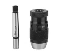 Heavy Duty Drill Chuck, Self-tightening Chuck with Mt2 - B16 Morse Taper Chuck for Cnc Lathe Drilling Machine (chuck + B16 Taper Chuck)