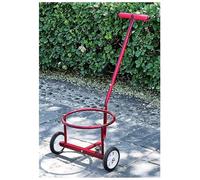 Heavy Duty Garbage Cans Transport Wagon Hand Truck & Bucket Cart with Large Wheels for Moving Trash Cans(Red,16 cm)