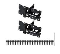 Heavy Duty Gate Hinges, 8.27x5.51x4.21 Inches Adjustable Auto-Closing Stainless Steel Hinge, Wood Fence Installation Tool for Outdoor Gate, Patio, Yard, Window