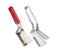 Heavy Duty Grill - Stainless Steel Clamp for Cooking | Shovel Metal with Strong Grip, Steak Fish Bread Helper, Kitchen Countertop Accessory and Outdoor Food Serving Organizer