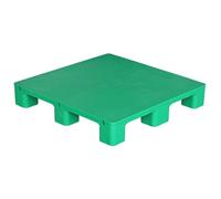 Heavy Duty HDPE Plastic Pallet, Non-Slip, Forklift Entry, Stackable, Weather Resistant for Warehouse Storage & Logistics Transport(Green,80x80x13cm/31x31x5.1in)