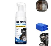 Heavy Duty Kitchen Degreaser Spray,Deep Cleaning Air Fryer Foam Cleaner with Towel,Airfryer Cleaner,Nettoyant Barbecue,Fast-Acting Degreaser,For Air Fryer Basket,Tray & Heating Element,100ML，1pc