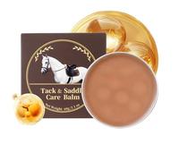 Heavy Duty Leather Cream, Beeswax Saddle Conditioner, 2.7 Inch Care Creams with Protective Formula, Leathers Restorer Balm, Conditioning Cream with Soft Finish, Leather Care for Boots and Jackets