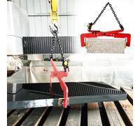 Heavy Duty Lifting Clamps for Granite/Marble/Rock/Metal Plates - Adjustable Scissor Pliers, Vertical Plate Lifter, Ideal for Construction & Stone Handling(L (600kg))