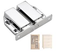 Heavy-Duty Magnetic Push Latch for Cabinets and Doors, Metal Alloy Push-to-Open Touch Release Latch, Rebounder Door Catch with Dual Magnets for Large Doors, Pack of 2