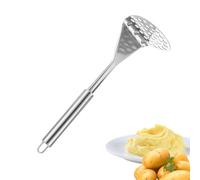 Heavy Duty Masher, Stainless Steel Tool, Non Slip with Comfortable Grip, Compact Metal with Strong Press Design, Kitchen Food Style Cooking Accessory, Home Accessories for Meal Prep