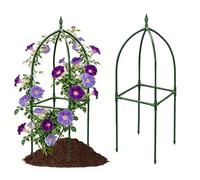 Heavy Duty Metal Frame, Adjustable Height Vertical Garden Trellis, 70.8 inches Support Stand with Modular Build, Rustproof Iron Climbing Holder, Outdoor Rack with Design Trellis for Vegetable Flower