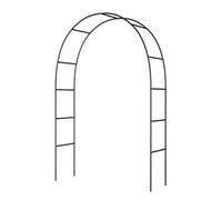 Heavy Duty Metal Garden Arch for Climbing Plants, Weather Resistant Outdoor Arbour, 140 x 230 cm Support for Backyard, Patio, Lawn, Courtyard, Wedding Decorations - Durable Black Design