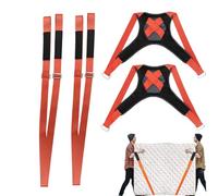 Heavy-Duty Moving Straps - 2-Pack Adjustable Lifting Harness Belt | 880 Lbs Portable Furniture Appliance Carrying System with Padded Vest Support