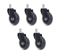 Heavy Duty Office Chair Casters,5 Pcs Office Chair Wheels Replacement,Chair Rotate Wheel 3in 360 Degree Noise Free Straight Chair Caster for Office
