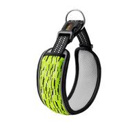 Heavy Duty Padded Collar, Reflective Dog Pet Collar, 0.59x9.45x11.16 inches Comfortable Adjustable Strip Necklace Design, Ideal for Walking Running Indoor and Outdoor Use