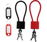 Heavy Duty Padlock With Key Padlock Long Shackle Padlock With Key For Suitcase Gate Bike Gym Locker With 2 Key Cards