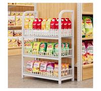 Heavy Duty Pot and Pan Organizer Cart, 5/6 Tier Space Saving Kitchen Cookware Storage Rack Adjustable Spacing, for Pantry Corner/Gap, Vertical Pot Rack(3 Shelf (50x27x89cm))
