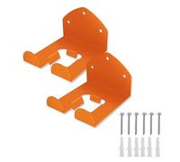 Heavy Duty Power Tool Hanger Wall Mount, 2Pcs Stainless Steel Garage Hooks with Screws for Grass Trimmer Hedge Rack Garden Tools Organization Storage Garage Workshop Yard Tool Orga