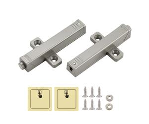 Heavy Duty Push Open Switch 2 Pièces, Interrupteur Magnétique Push Open Switch avec Ressort 48n, Auto - Adhésif & Vis, Tiroir de Porte de Placard