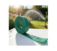 Heavy Duty PVC Lay Flat Hose, High Pressure Reinforced Water Discharge Pipe, Irrigation Hose for Farm Garden Agriculture Construction(Green,ID 3inch- 50m)