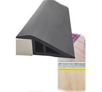 Heavy Duty PVC Transition Moldings for Floor Edge, Tile to Carpet Reducer, Door Way Threshold, Easy Peel and Stick Installation(Black,1.2-1.5cm 49.2ft)