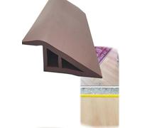 Heavy Duty PVC Transition Moldings for Floor Edge, Tile to Carpet Reducer, Door Way Threshold, Easy Peel and Stick Installation(Brown,1.2-1.5cm 16.4ft)