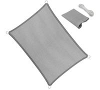 Heavy Duty Rectangulaire Shade Net - 200 x 660 cm, 98 % UV Protection, Weatherproof Breathable Sunshade for Patio & Garden - Durable Light Grey Awning Safety Net