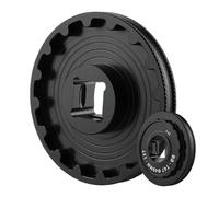 Heavy Duty Removal Tool, Precision Bracket Socket, 2.1x0.3 Inches Crank Repair with Teeth, Aluminum Alloy Hardware, Professional Restoration Gear with Style, Maintenance Accessory for Mountain Bike