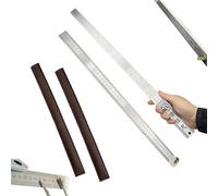 Heavy Duty Ruler Self Defense, Metric Ruler Metal, Self Defense Rulers, Stainless Steel Double Sided, Metal Kit - Straight Edge for Architects with Inch/Metric Table (a+b)