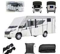 Heavy Duty RV Roof Cover-210D Oxford Cloth, 2026 New RV Roof Covers for Winter, Air Skirts for RV Skirting, for Class A/B/C Motorhomes Popup & Truck Campers (Gray,38ft*10ft)