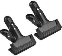 Heavy Duty Spring Metal Clip Photography Support de Fond avec Caoutchouc -Protection du Coussin Photo Studio Accessoire, 2pcs -Paquet